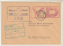 ZKD-Brief "VD"-Stempel Rot - Sonstige & Ohne Zuordnung