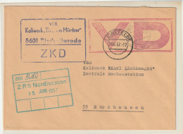 ZKD-Brief "VD"-Stempel Rot - Autres & Non Classés