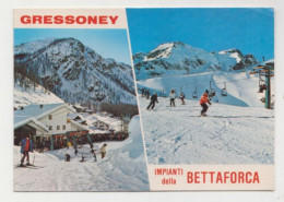 Gressoney La Trinitè , Impianti Della Bettaforca , Valle D'Aosta - Viaggiata 1985 - (1334) - Altri & Non Classificati