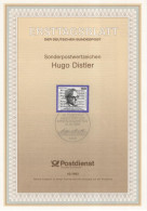 Germany Deutschland 1992-42 Hugo Distler, German Organist Conductor Composer Komponist Music Musik, Canceled In Bonn - 1991-2000