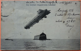 CARTE DAS LENKBARE ZEPPELIN 'SCHE LUFTSCHIFF -2 SCANS-16 - Dirigeables