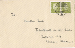 53957. Carta WIESBADEN (Alemania Rep. Weimar) 1932 To Frankfurt - Covers & Documents