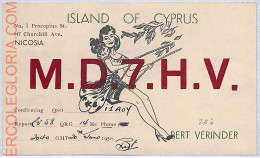 Ad9007 - CYPRUS - RADIO FREQUENCY CARD - 1950 - Radio