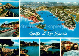 73778652 La Spezia Liguria IT Panorama Kuestenort Aus Der Vogelperspektive Relie - Sonstige & Ohne Zuordnung