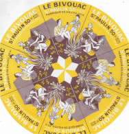ETIQUETTE  DE  FROMAGE Neuve     SAINT PAULIN  Le Bivouac Anjou 50 % - Fromage