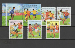 Guinea 1995 Football Soccer World Cup Set Of 5 + S/s MNH - 1998 – France