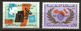 MAROC: **, N° YT 609 Et 610, TB - Morocco (1956-...)