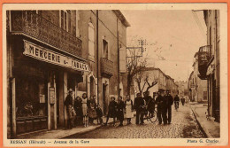 34 - B35148CPA - BESSAN - Avenue De La Gare - Mercerie Tabac - Très Bon état - HERAULT - Other & Unclassified