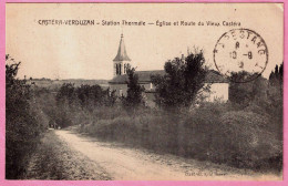 32 - B35137CPA - CASTERA-VERDUZAN - Eglise Et Route Du Vieux Castera - Très Bon état - GERS - Castera