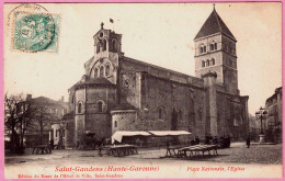 31 - B35120 - SAINT GAUDENS - Place NationalR, L'église - Très Bon état - HAUTE-GARONNE - Saint Gaudens