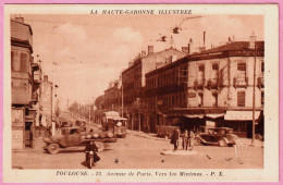 31 - B35115CPSM - TOULOUSE - Avenue De Paris Vers Les Minimes - Très Bon état - HAUTE-GARONNE - Toulouse