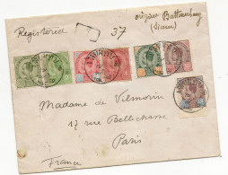 Siam Lettre Recommandée De Battaumland Siam Decembre 1902 Pour Paris, Trés Belle Lettre - Siam