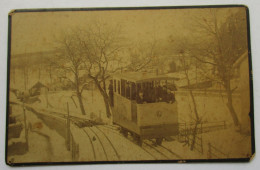 ANCIENNE PHOTO FUNICULAIRE A THONON LES BAINS HAUTE SAVOIE - Autres & Non Classés