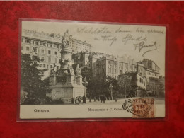 Carte ITALIE GENOVA MONUMENTO A C. COLOMBA - Genova (Genoa)