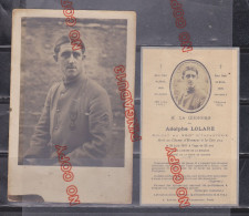 Carte-photo Plus Faire-part Décès WW1 Soldat 356 E Rgt D'infanterie Mort Cote 304 Le 29 Juin 1917 Plus Photos - 1914-18