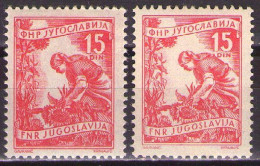 Yugoslavia 1953 - Airmail - Mi 723 I,II - MNH**VF - Ungebraucht