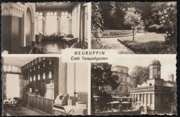 D-16816 Neuruppin - Cafe Tempelgarten - Mit Innenansicht - Kasse - 2x Stamps - Neuruppin