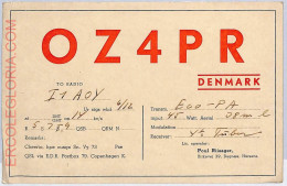 Ad9011 - DENMARK - RADIO FREQUENCY CARD -  1950's - Radio