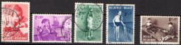 Belgique 1962 5 Timbres Oblitérés - COB1226 à 1230 - Gebruikt