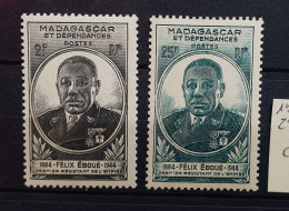 04 - 23 - Madagascar - Félix Eboué N°298 - 299 **  - MNH - Unused Stamps