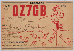 Ad9012 - DENMARK - RADIO FREQUENCY CARD -  1948 - Radio