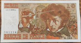 Billet 10 Francs BERLIOZ  1 - 7 - 1976 France K.289 - 10 F 1972-1978 ''Berlioz''