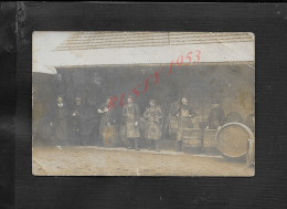 AGRICULTURE CARTE PHOTO DESIRÉ DU 95 SANNOIS VAL D OISE AVEC CACHET PERSONNAGES VIGNERON  TONNEAUX DE VIN : - Wijnbouw