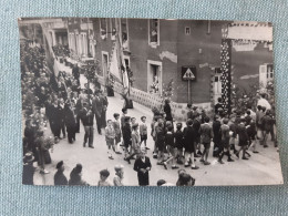 53 RENAZE CARTE PHOTO  PROCESSION NOTRE DAME DE BOULOGNE 11 JUIN 1945 - Otros & Sin Clasificación