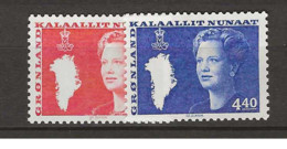 1989 MNH Greenland, Mi 189-90  Postfris** - Unused Stamps