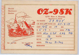 Ad9013 - DENMARK - RADIO FREQUENCY CARD -  1954 - Radio