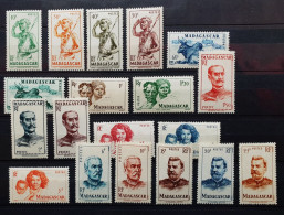 04 - 23 - Madagascar - N° 300 à 318 **  - MH - Série Complète - Unused Stamps