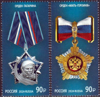 Russia / Rusland - Postfris / MNH - Complete Set Medals 2024 - Neufs