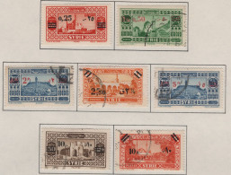 SYRIA - 0,25 - 10P 1938 SURCHARGED Mi 428-434 - Syrien