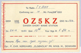 Ad9015 - DENMARK - RADIO FREQUENCY CARD -  1950 - Radio