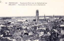 MALINES - MECHELEN - Panorama De Malines Vers La Cathedrale - Algemeene Zicht Naar De Kathedral Toe - Mechelen