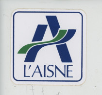 Autocollant "l'Aisne" 8,5X8,5 - Other & Unclassified