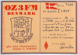 Ad9018 - DENMARK - RADIO FREQUENCY CARD - Horsens -  1950 - Radio