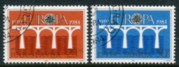 YUGOSLAVIA 1984  Europa: 25th Anniversary Of CEPT  Used.  Michel 2046-47 - Oblitérés