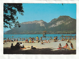 CPM. 15 X 10,5  -  LAC  D'ANNECY  - Saint-Jorioz, La  Plage Et Le Mont Veyrier - Annecy