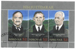 Faroe Féroé FärÖer 2007 Bible Translators Michel Bl. 20 (609-11) Used Obliteré Gest. Oo Cancelled - Isole Faroer