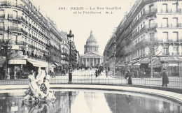 CPA. [75] > TOUT PARIS > N° 599 - (pas Vue Sur Le Site) La Rue Soufflot Et Le Panthéon (Ve Arrt.) 1917 - Coll. F. Fleury - Distrito: 05