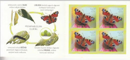 2014 Estonia Butterflies  Complete Booklet Of 4 MNH - Estonia