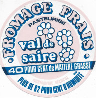 ETIQUETTE  DE  FROMAGE NEUVE  VAL DE SAIRE MANCHE  ( Fon Couleur Orange ) - Cheese