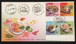 FDC Vietnam Viet Nam With Imperf Stamps 2021 : Vietnamese Cuisine / Food - Series 2 (Ms1153) - Vietnam