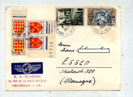 Carte Cachet Avon Sur Cour Des Comptes Armoirie - Manual Postmarks
