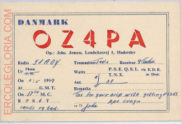 Ad9022 - DENMARK - RADIO FREQUENCY CARD -  Haderslev - 1949 - Radio