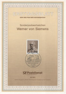 Germany Deutschland 1992-46 100 Todesag Werner Von Siemens, Electrical Engineer, Inventor And Industrialist, Bonn - 1991-2000