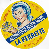 ETIQUETTE  DE  FROMAGE NEUVE  St Hubert Ludres La Perrette - Cheese