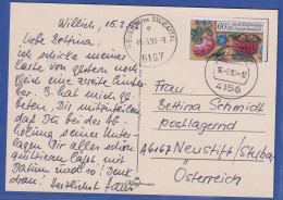 Bund Wohlfahrt 1985 Mi.-Nr. 1260 EF Auf Postkarte V. WILLICH Nach Österreich - Otros & Sin Clasificación