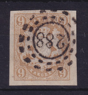 Bayern Wappen 9 Kreuzer Braun Mi.-Nr. 17 Mit OMR 288 Lichtenfels - Usados